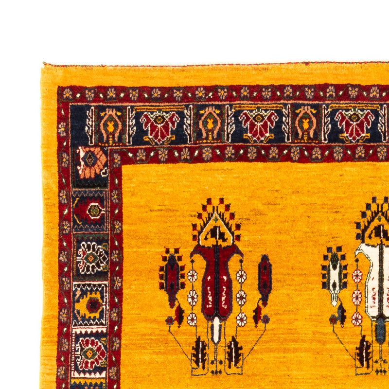 Gabbeh-tæppe - Persisk - 230 x 150 cm - guld