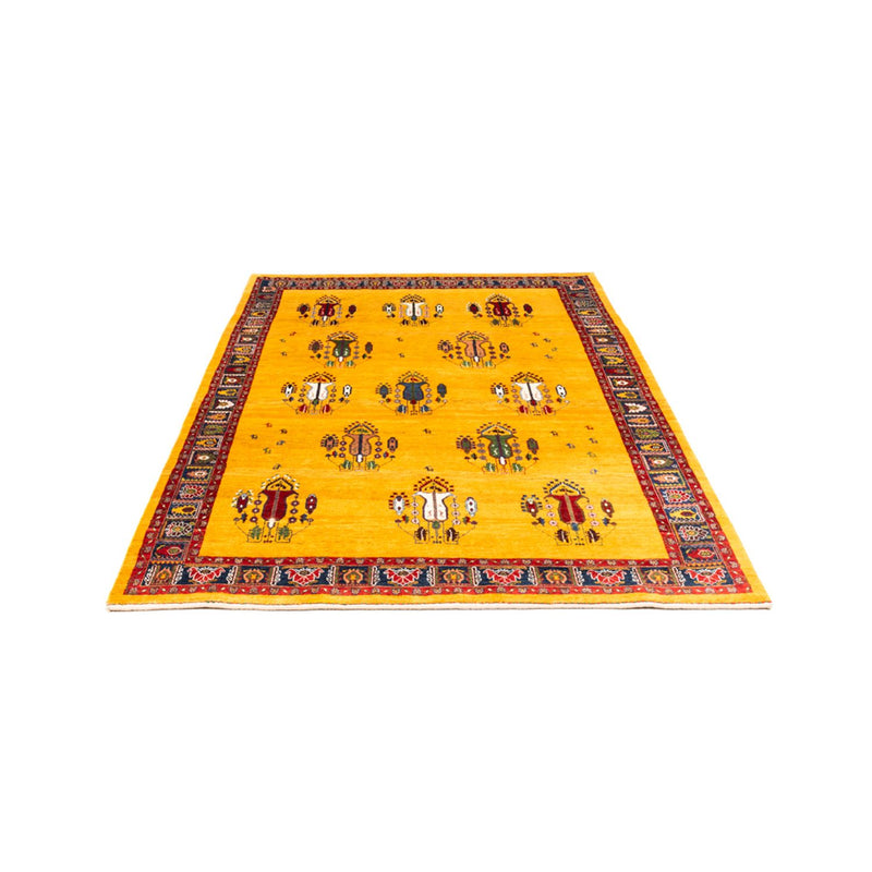 Gabbeh-tæppe - Persisk - 230 x 150 cm - guld