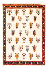 Gabbeh-tæppe - Persisk - 215 x 152 cm - creme