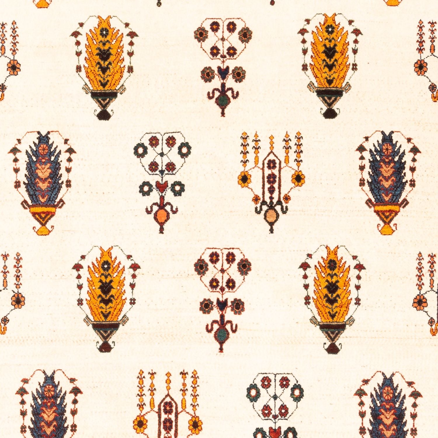 Gabbeh-tæppe - Persisk - 215 x 152 cm - creme