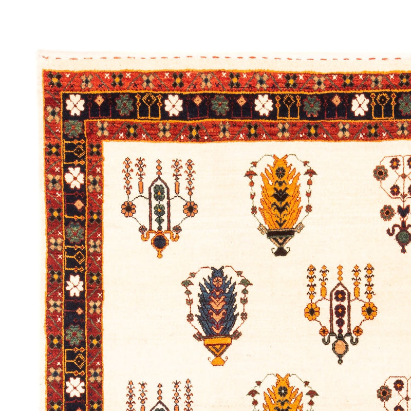 Gabbeh-tæppe - Persisk - 215 x 152 cm - creme