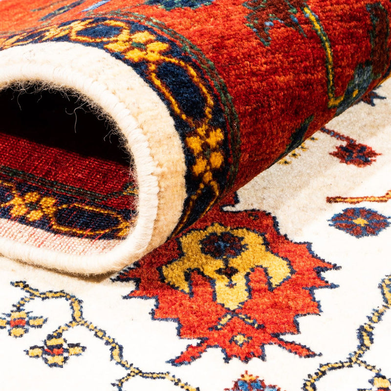 Gabbeh-tæppe - Persisk - 212 x 155 cm - creme