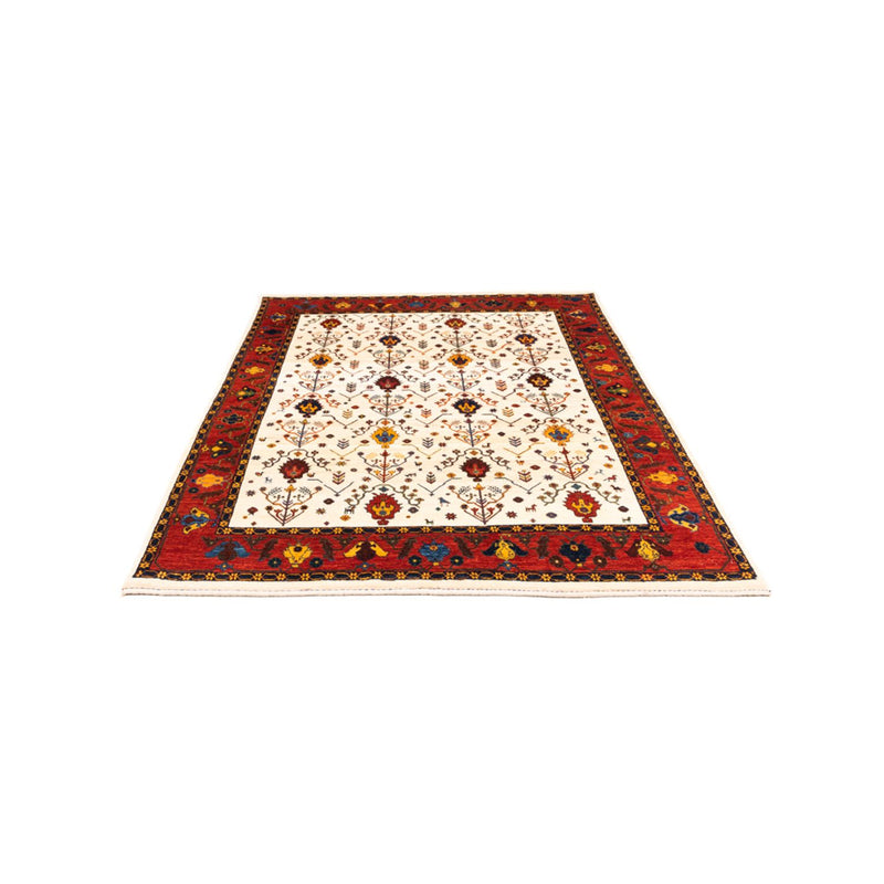 Gabbeh-tæppe - Persisk - 212 x 155 cm - creme