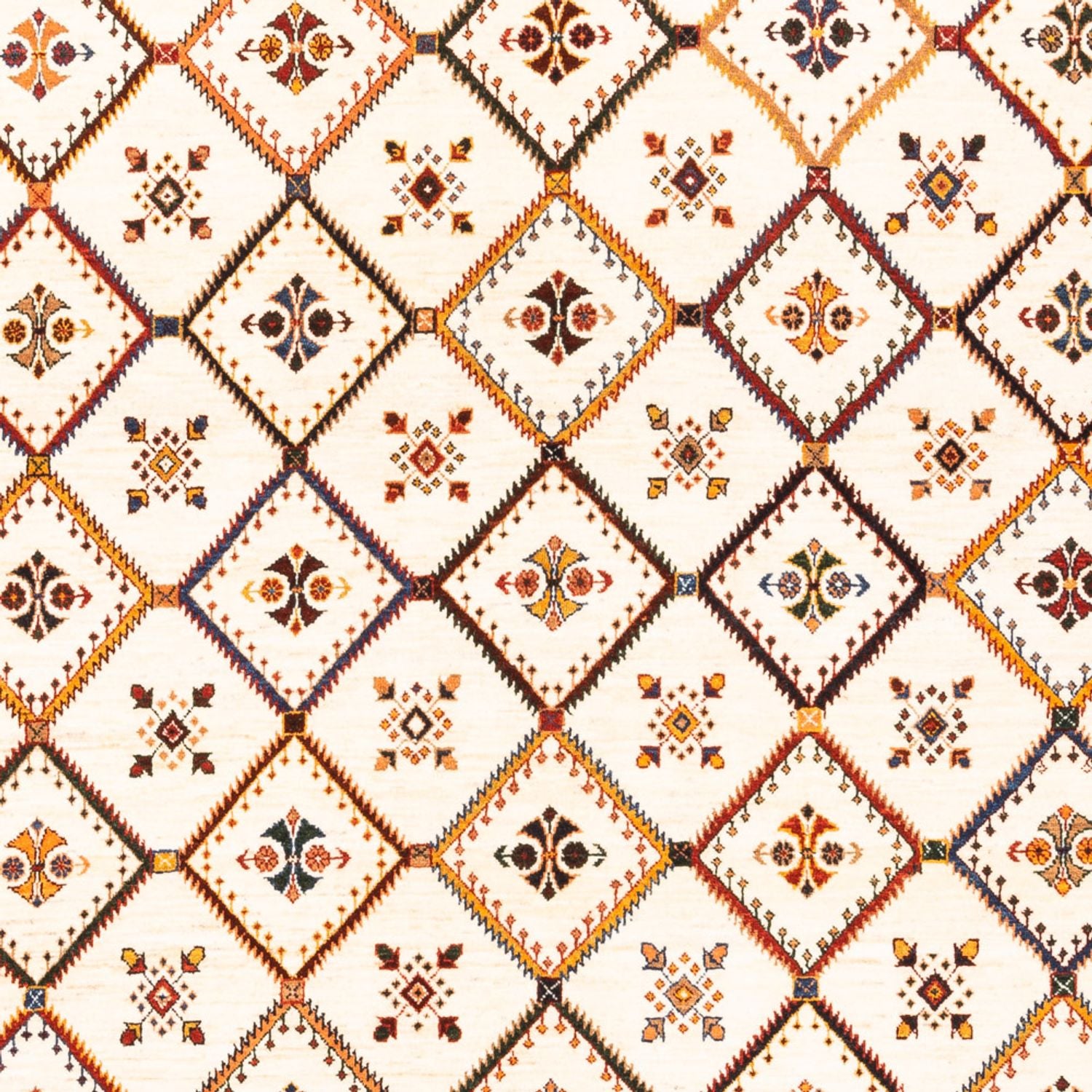Gabbeh-tæppe - Persisk - 234 x 180 cm - creme