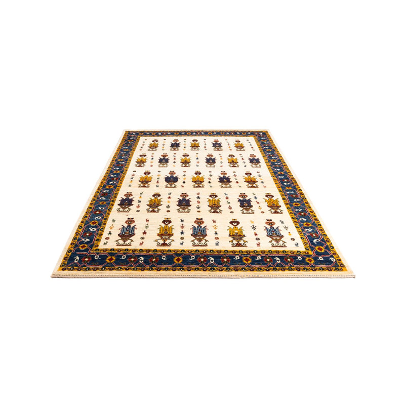 Gabbeh-tæppe - Persisk - 221 x 154 cm - creme