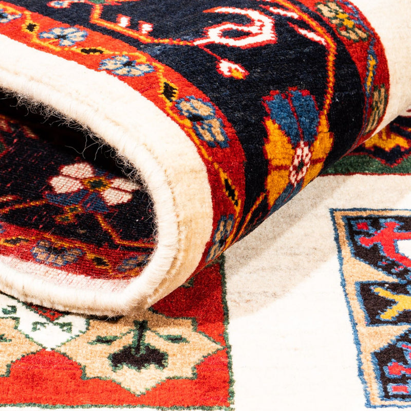 Gabbeh-tæppe - Persisk - 210 x 150 cm - beige