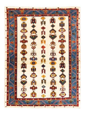 Gabbeh-tæppe - Persisk - 194 x 145 cm - creme