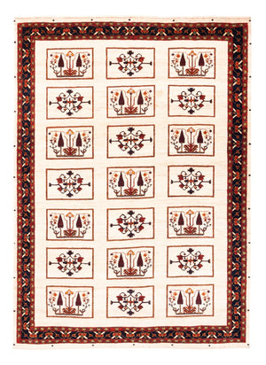 Gabbeh-tæppe - Persisk - 210 x 154 cm - creme