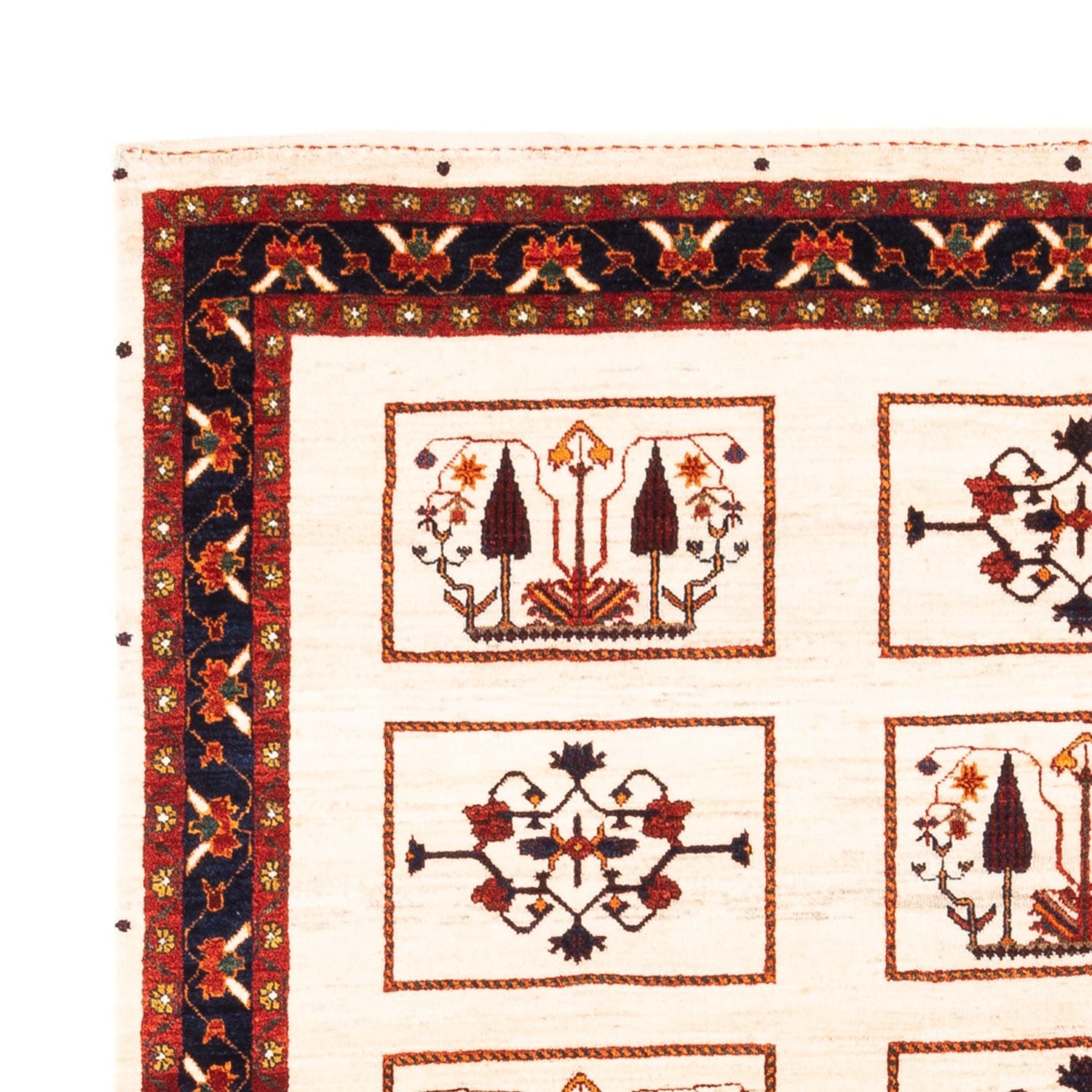 Gabbeh-tæppe - Persisk - 210 x 154 cm - creme