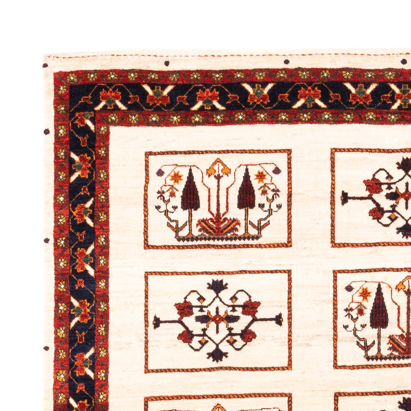 Gabbeh-tæppe - Persisk - 210 x 154 cm - creme