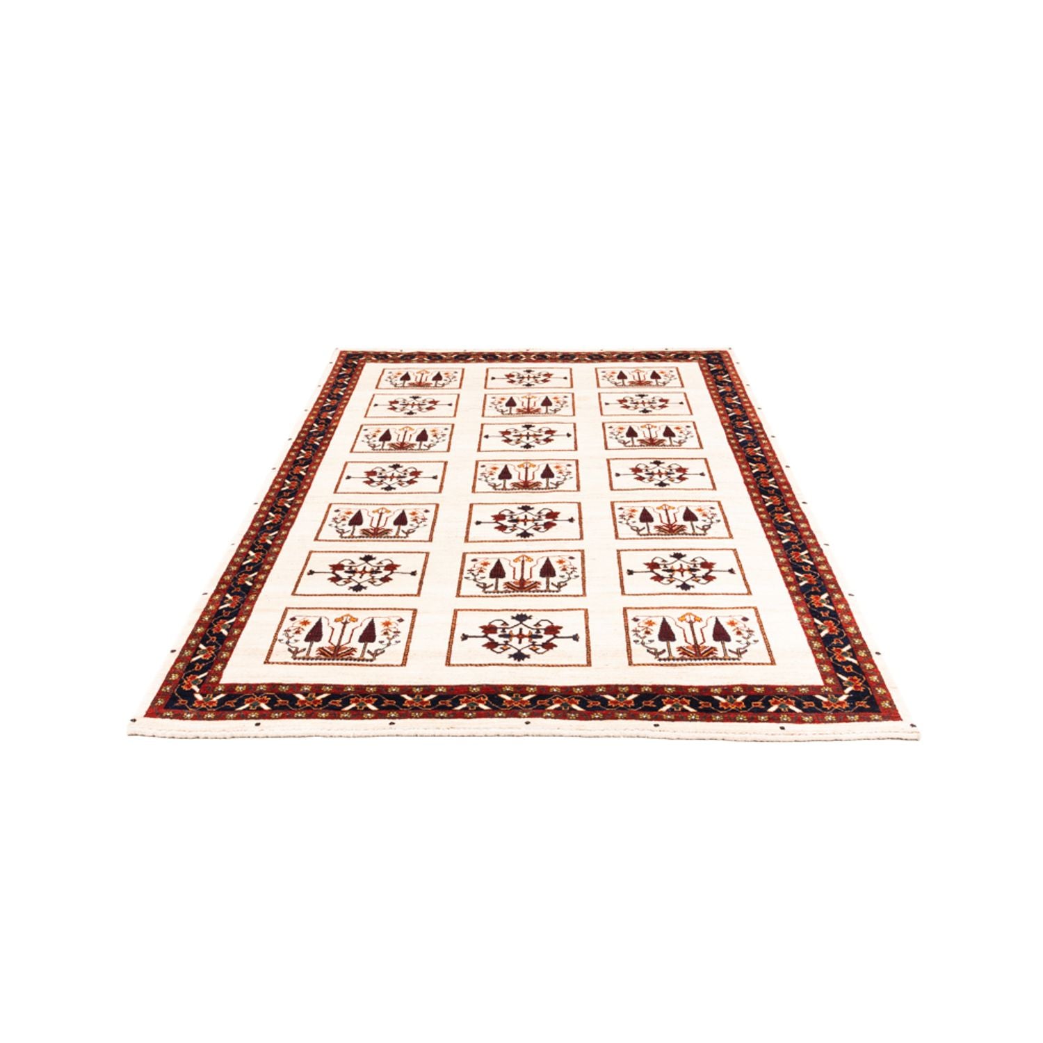 Gabbeh-tæppe - Persisk - 210 x 154 cm - creme