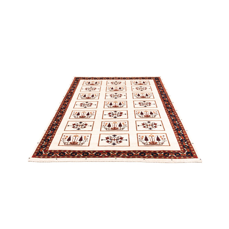 Gabbeh-tæppe - Persisk - 210 x 154 cm - creme