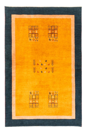 Gabbeh-tæppe - Persisk - 155 x 108 cm - guld