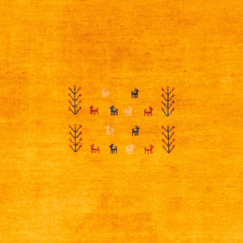 Gabbeh-tæppe - Persisk - 155 x 108 cm - guld