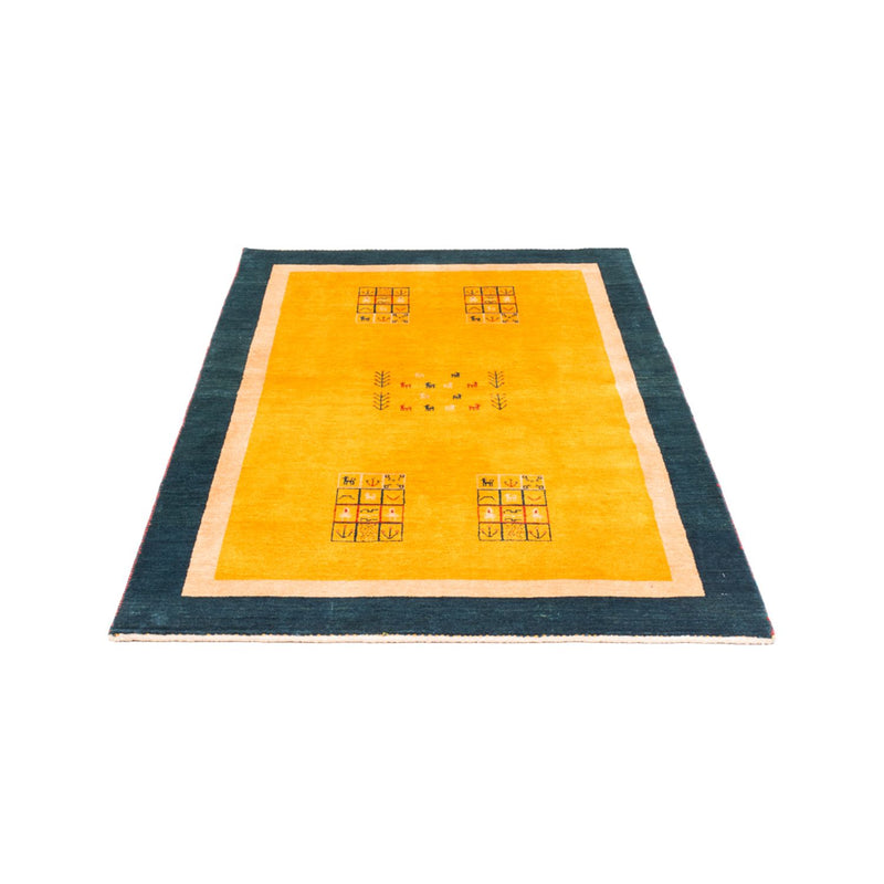 Gabbeh-tæppe - Persisk - 155 x 108 cm - guld
