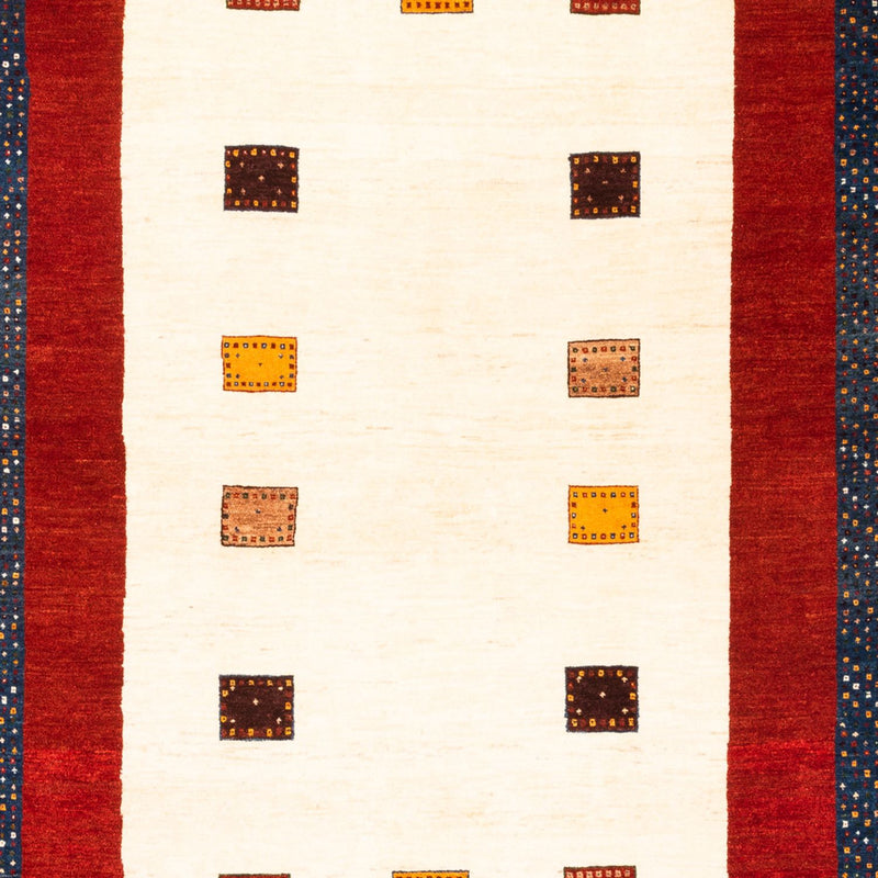 Gabbeh-tæppe - Persisk - 243 x 174 cm - creme
