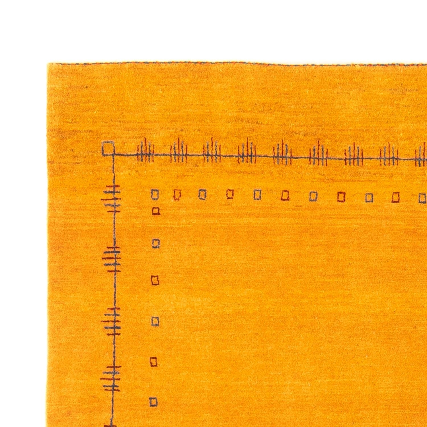 Gabbeh-tæppe - Persisk - 191 x 147 cm - guld