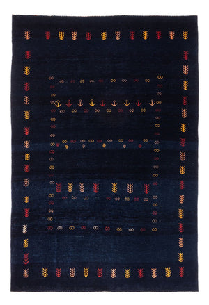 Gabbeh-tæppe - Persisk - 177 x 125 cm - mørkeblå