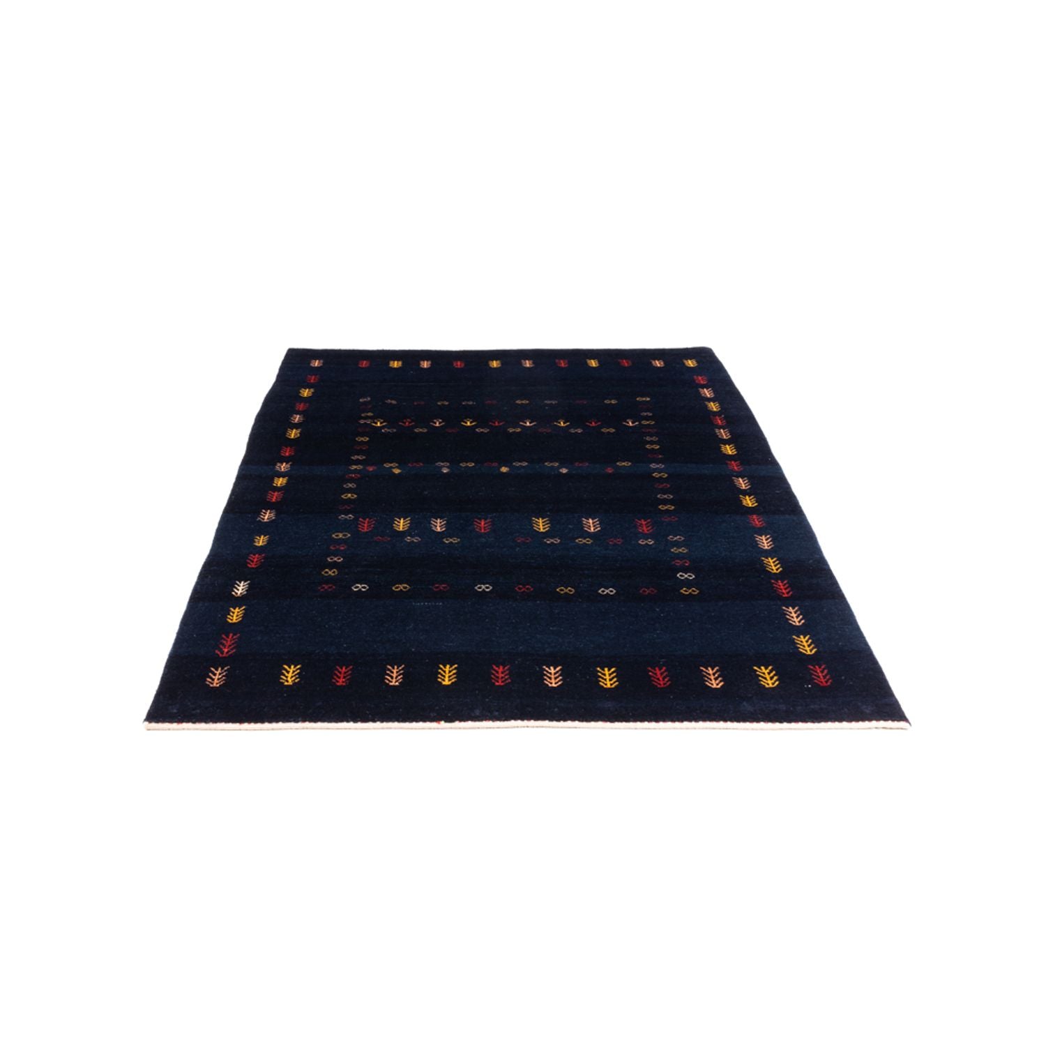 Gabbeh-tæppe - Persisk - 177 x 125 cm - mørkeblå