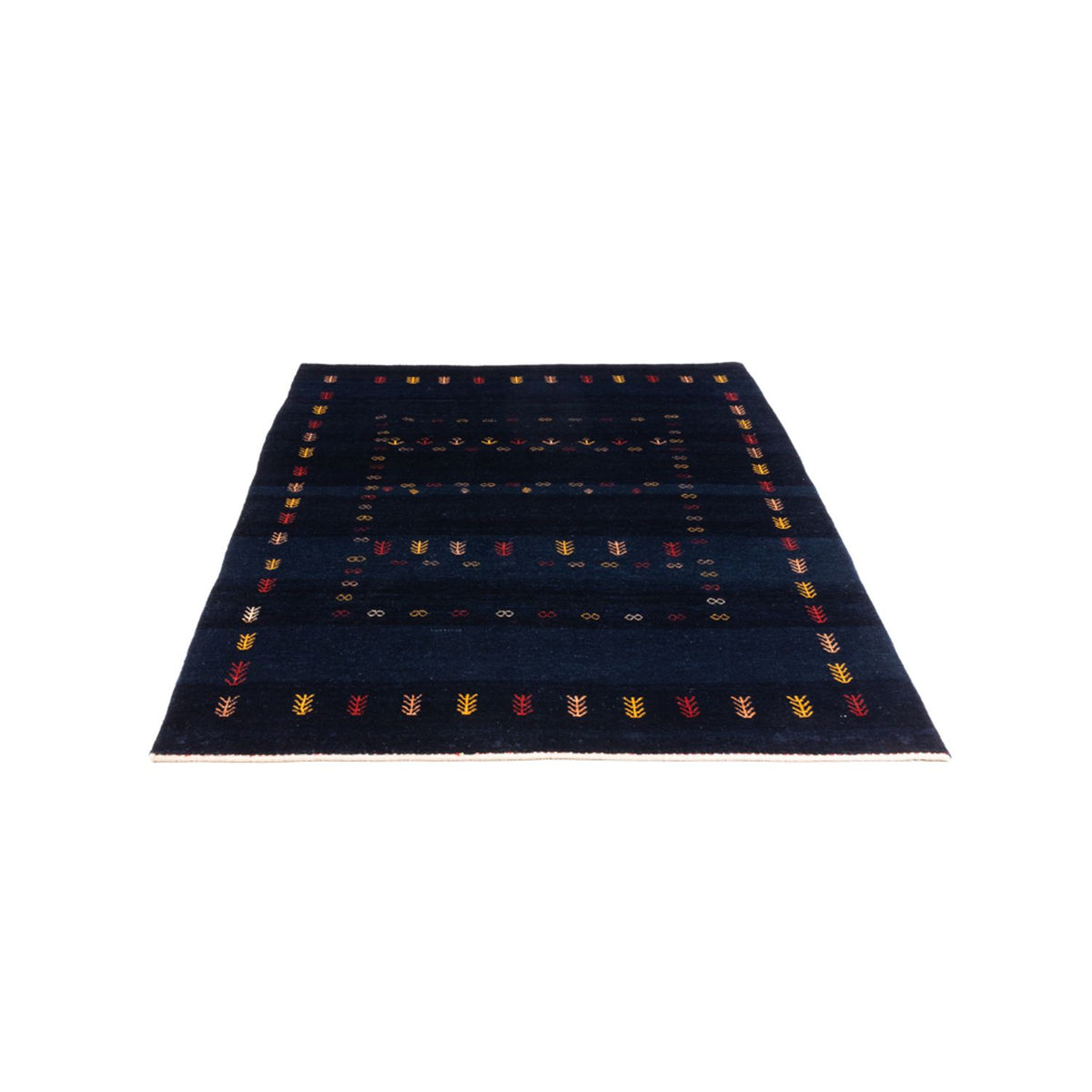 Gabbeh-tæppe - Persisk - 177 x 125 cm - mørkeblå