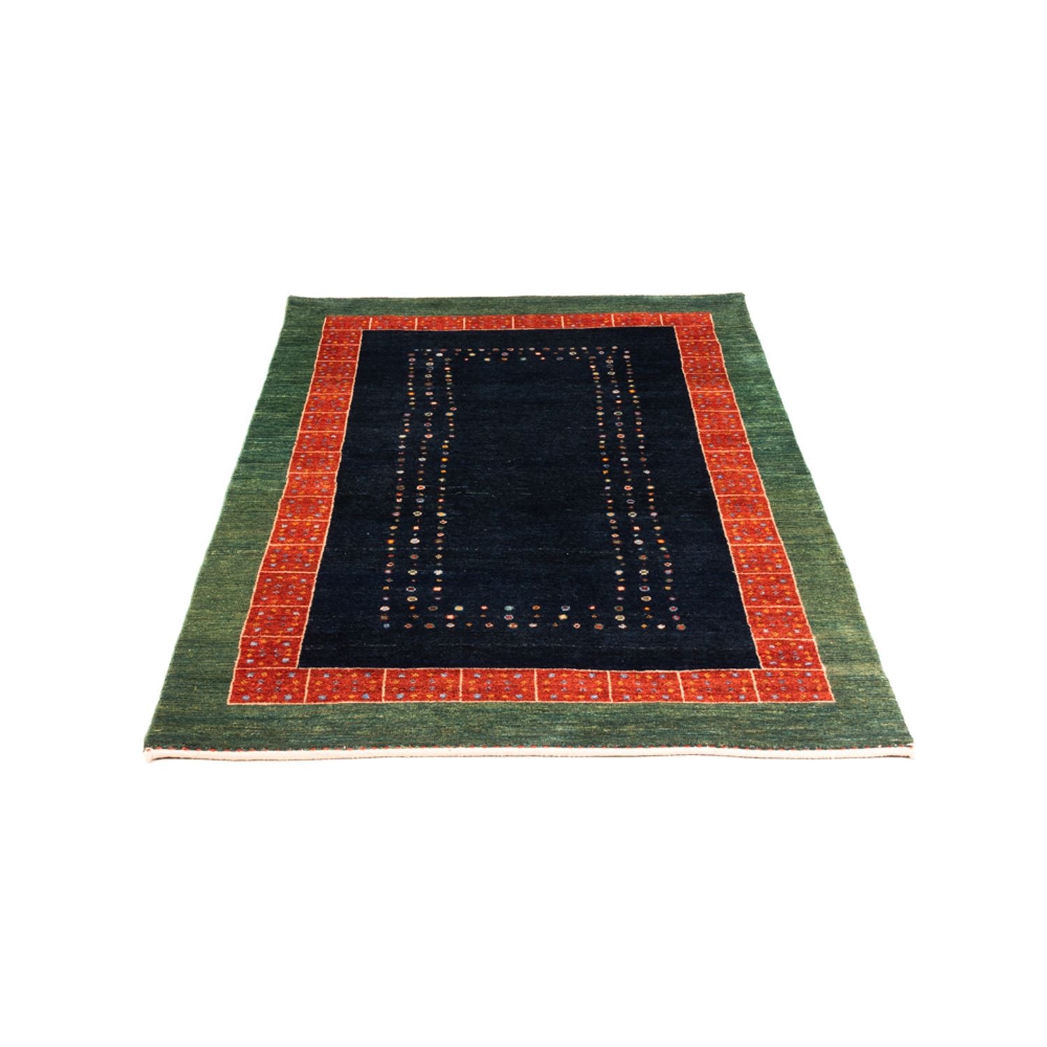 Gabbeh-tæppe - Persisk - 160 x 100 cm - mørkeblå