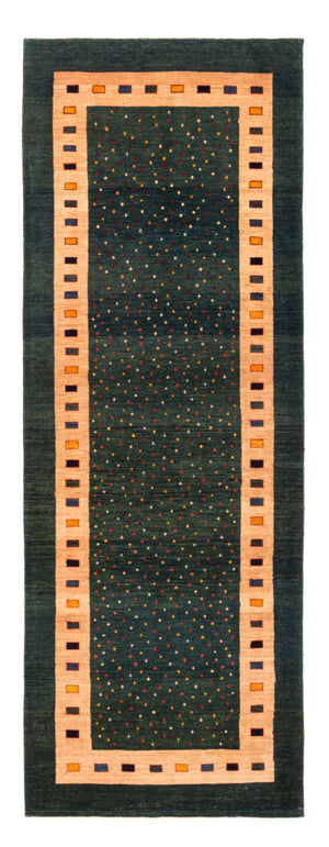 Løber Gabbeh-tæppe - Persisk - 226 x 86 cm - grøn