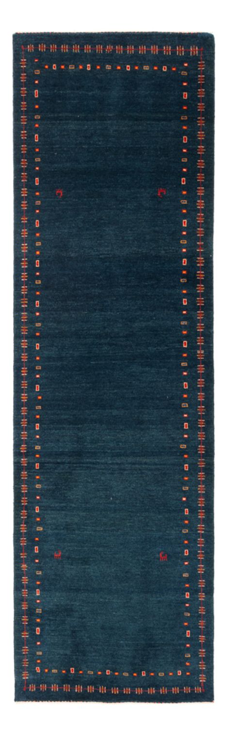 Løber Gabbeh-tæppe - Persisk - 251 x 80 cm - mørkeblå