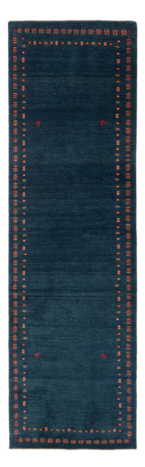 Løber Gabbeh-tæppe - Persisk - 251 x 80 cm - mørkeblå