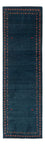 Løber Gabbeh-tæppe - Persisk - 251 x 80 cm - mørkeblå