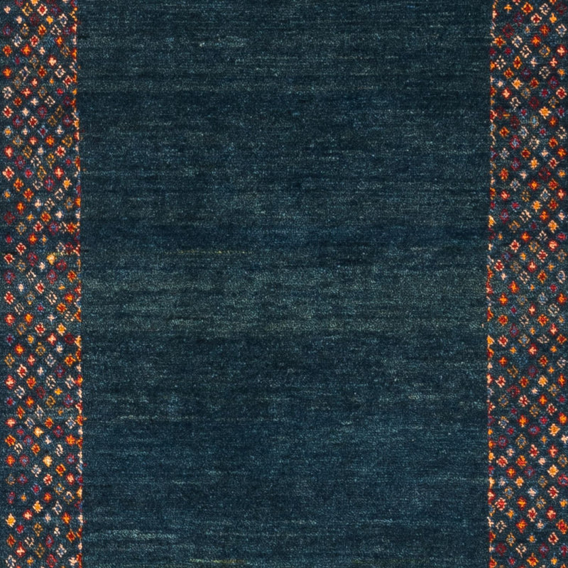Løber Gabbeh-tæppe - Persisk - 200 x 85 cm - mørkeblå