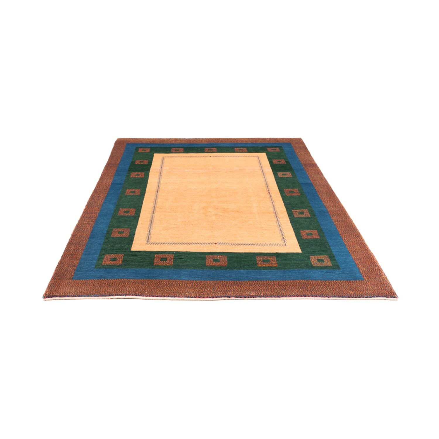 Gabbeh-tæppe - Persisk - 204 x 152 cm - creme