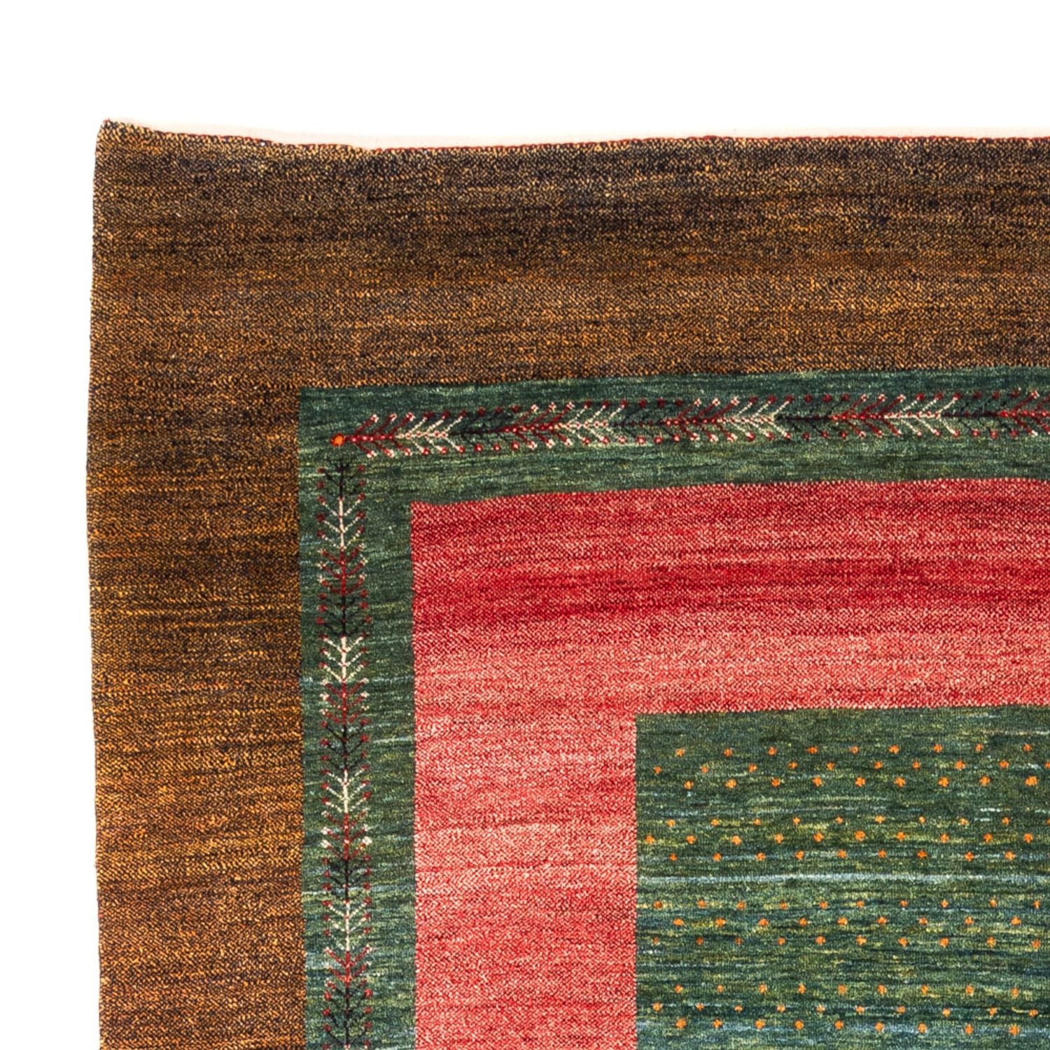 Gabbeh-tæppe - Persisk - 236 x 172 cm - grøn