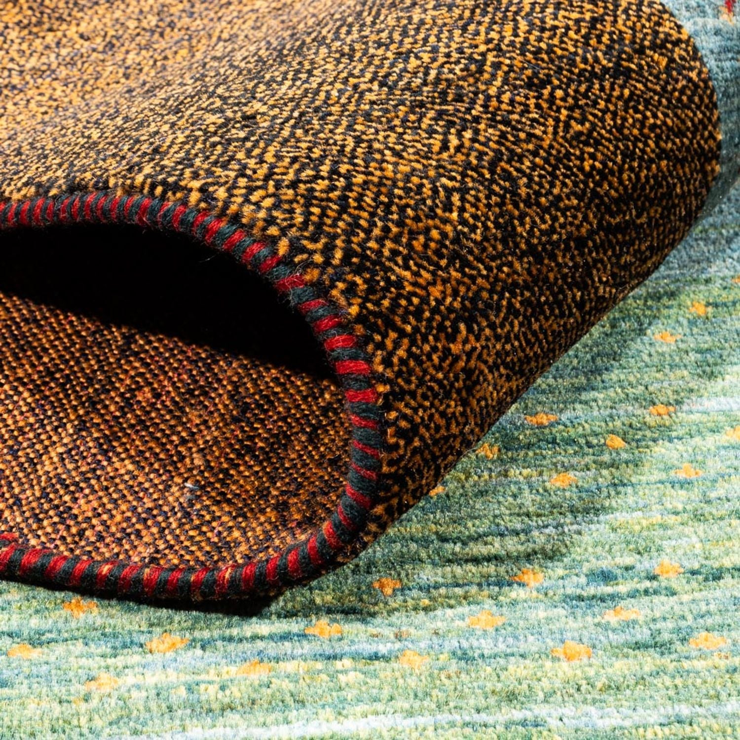 Gabbeh-tæppe - Persisk - 236 x 172 cm - grøn