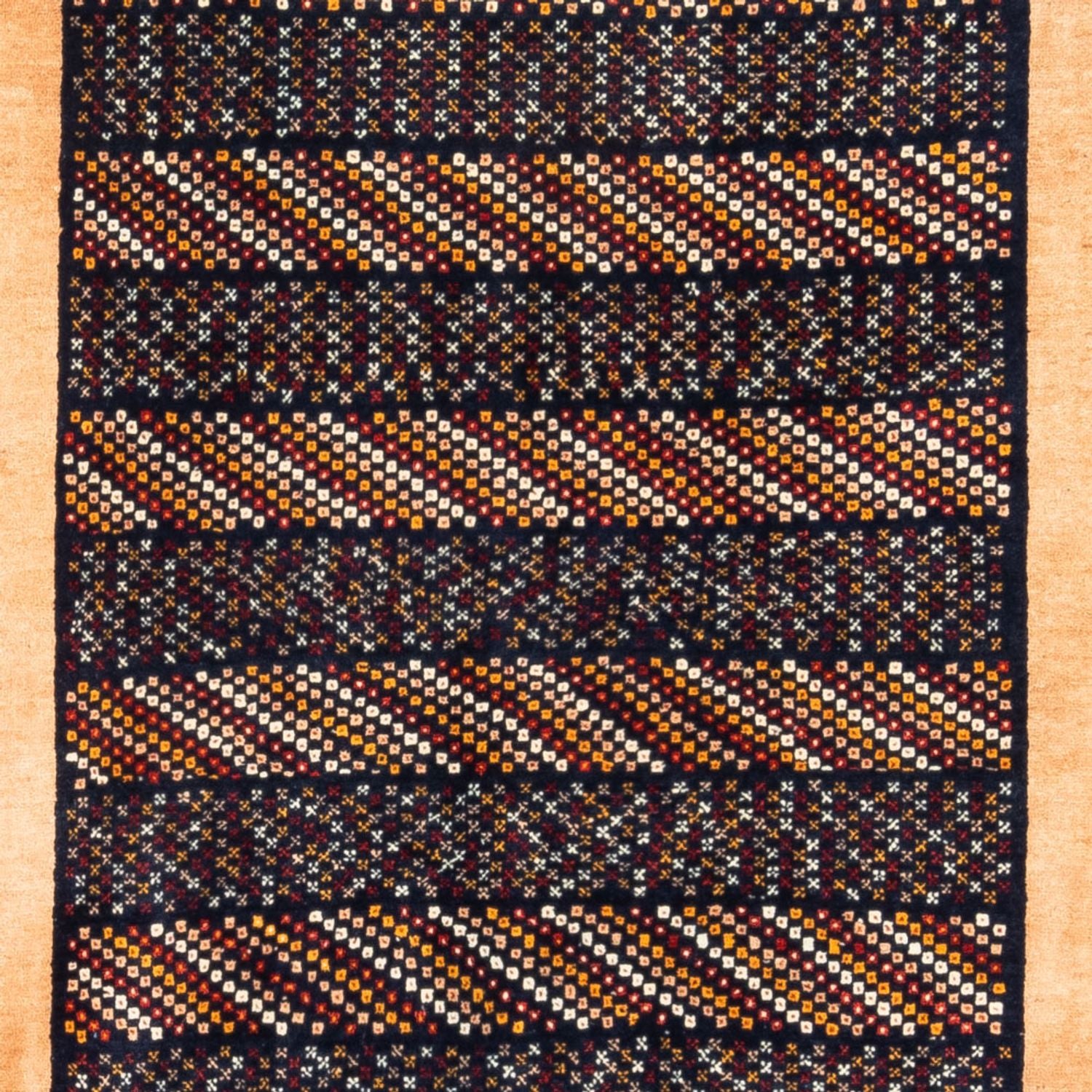 Gabbeh-tæppe - Persisk - 200 x 156 cm - flerfarvet