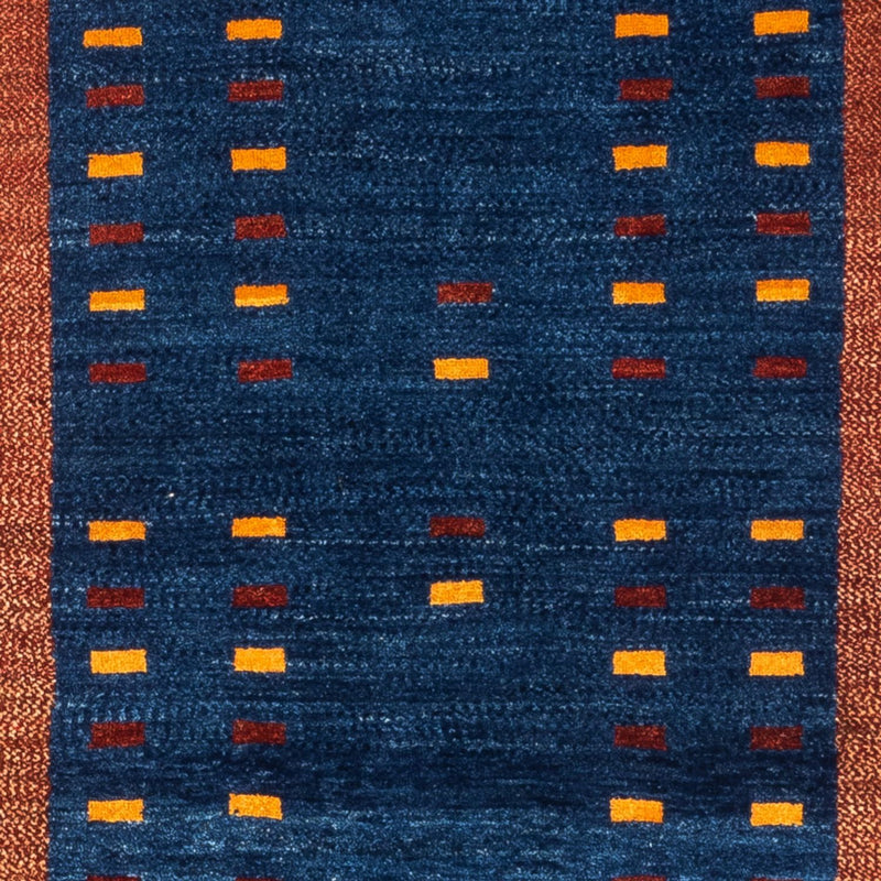 Løber Gabbeh-tæppe - Persisk - 194 x 77 cm - mørkeblå