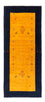 Løber Gabbeh-tæppe - Persisk - 188 x 82 cm - guld