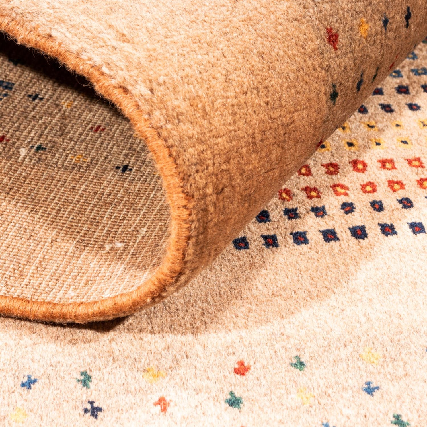 Gabbeh-tæppe - Persisk - 150 x 108 cm - beige