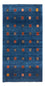 Gabbeh-tæppe - Persisk - 149 x 80 cm - blå