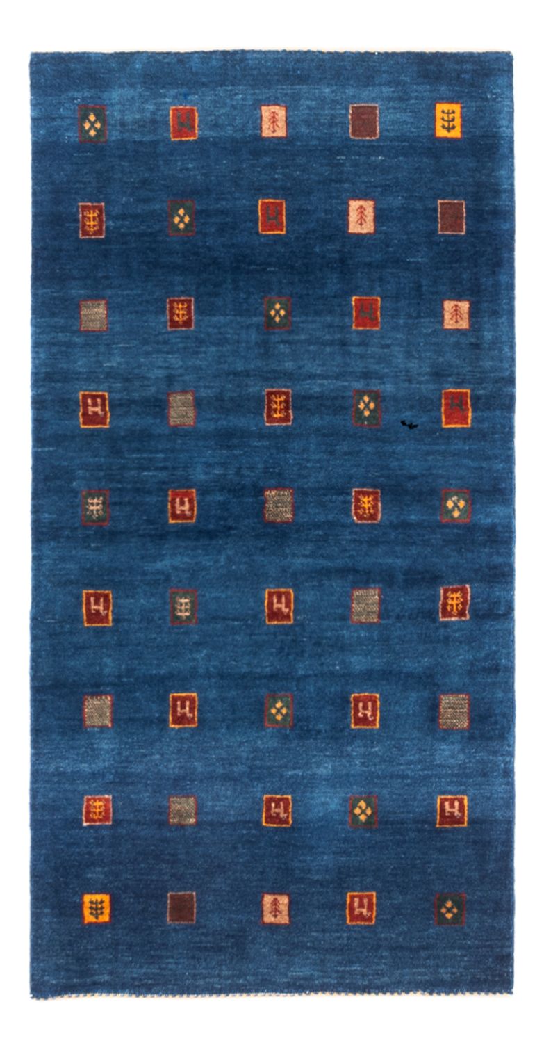 Gabbeh-tæppe - Persisk - 149 x 80 cm - blå