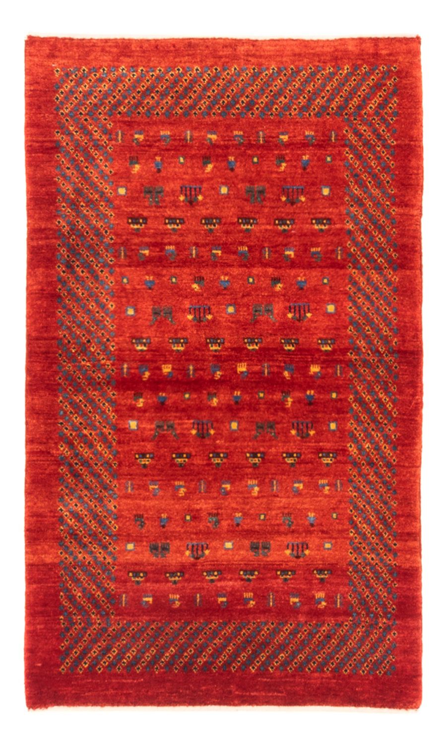 Gabbeh-tæppe - Persisk - 130 x 79 cm - rød