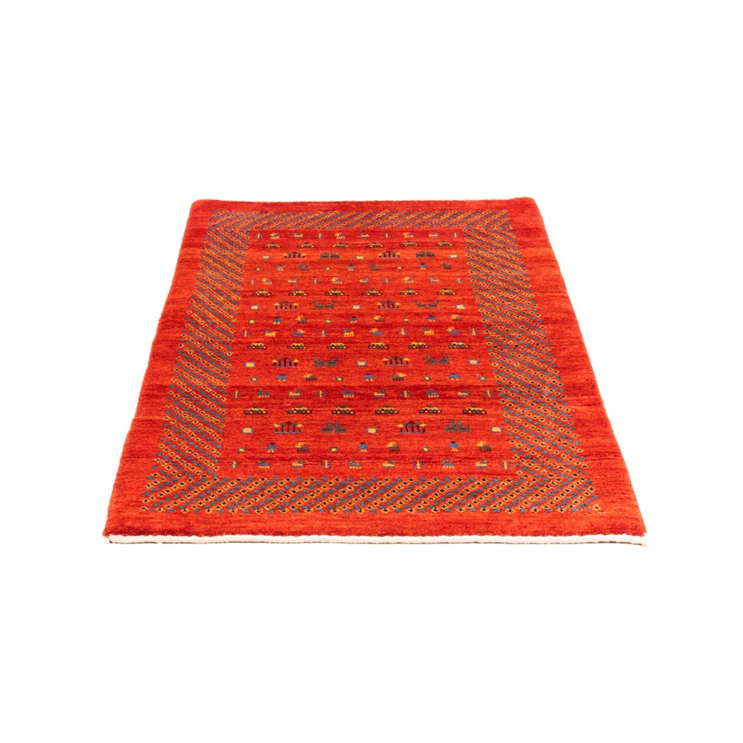 Gabbeh-tæppe - Persisk - 130 x 79 cm - rød