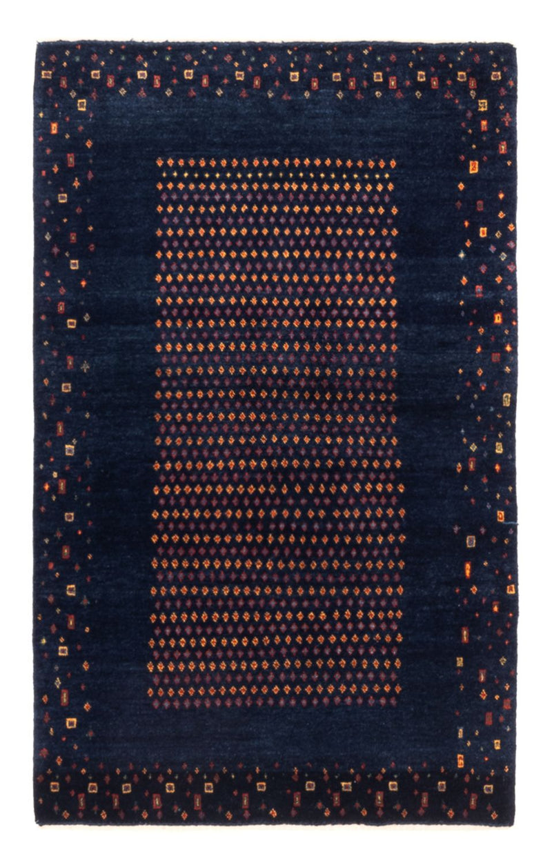 Gabbeh-tæppe - Persisk - 128 x 82 cm - mørkeblå