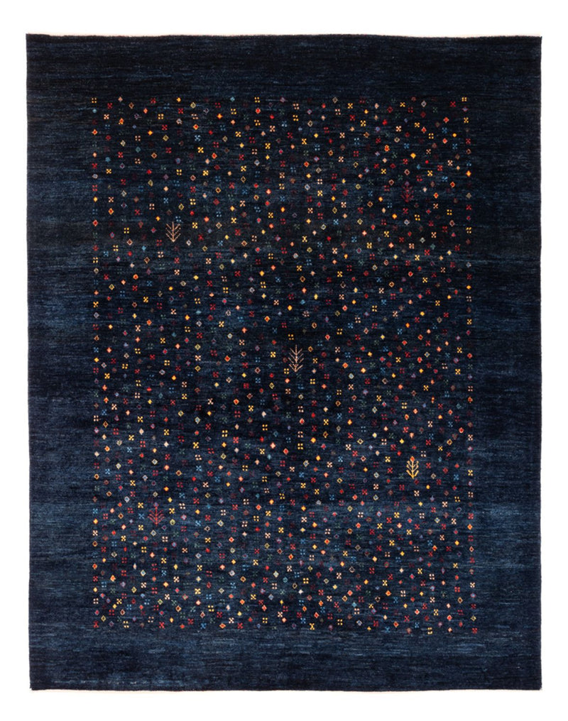Gabbeh-tæppe - Persisk - 201 x 152 cm - mørkeblå