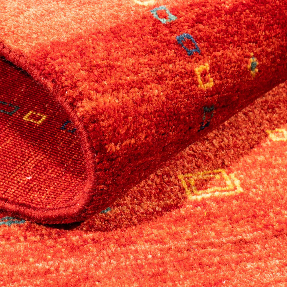 Gabbeh-tæppe - Persisk - 128 x 80 cm - rød