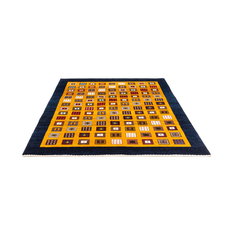 Gabbeh-tæppe - Persisk - 195 x 150 cm - guld