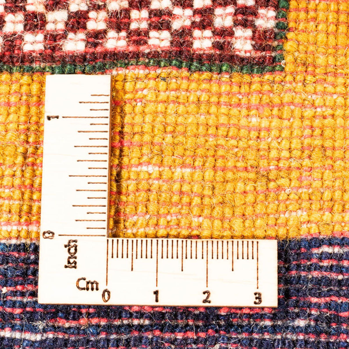 Gabbeh-tæppe - Persisk - 195 x 150 cm - guld