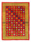 Gabbeh-tæppe - Persisk - 242 x 186 cm - rød