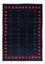 Gabbeh-tæppe - Persisk - 200 x 146 cm - mørkeblå