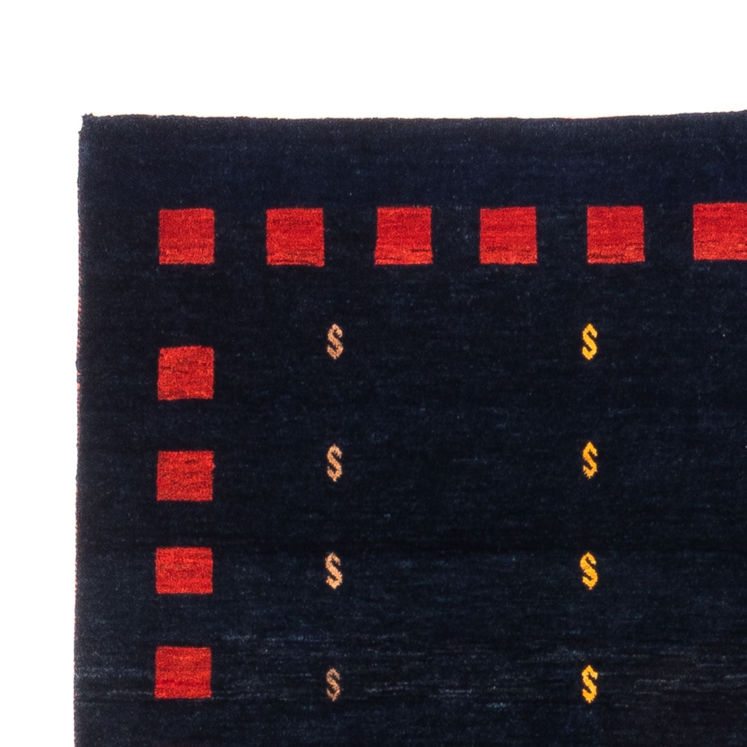 Gabbeh-tæppe - Persisk - 200 x 146 cm - mørkeblå