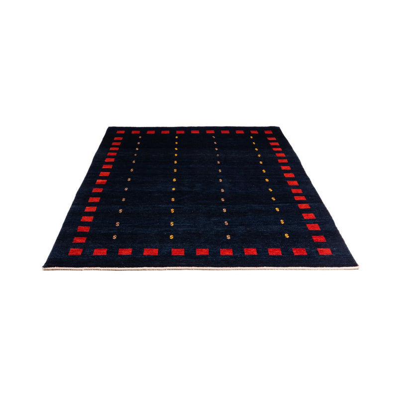 Gabbeh-tæppe - Persisk - 200 x 146 cm - mørkeblå
